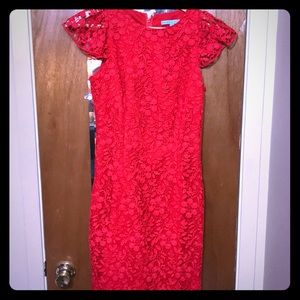 Antonio Melani red lace cocktail dress